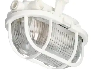 SOTOA. Leuchte. E27. max. 15W. IP54. Glasschirm. Kunststoffabdeckung. weiß