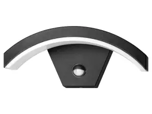 PILEA LED 9W. PIR érzékelős kerti lámpa. 700lm. IP54. 4000K. fekete
