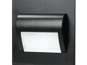 DRACO LED NEW 1.5W. Einbauleuchte für Treppen. 12VDC. 30lm. 4000K. schwarz. innovativer Montageansatz