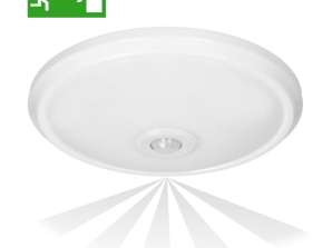 ZONDA LED EMERGENCY 12W/1.2W. ceiling light with motion sensor. 800lm/80lm.