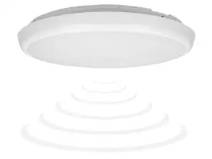 CERS LED kattovalaisin mikroaaltoliikkeentunnistimella. LED 22W. 2000lm.