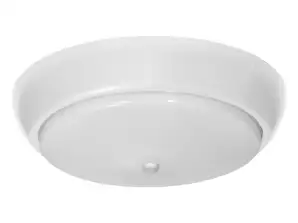 KOKO светильник 2xE27 с датчиком движения PIR. 2x40W. белый полипропилен. матовый абажур из поликарбоната. IP44. IK10