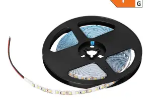 Ruban LED 12V. 2835. 120L/m. 1000lm/m. 9.6W/m. IP20. 6000K. 5m