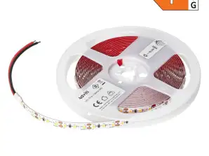 Samsung čip 2835. 120L/m. 1260lm/m. 12W/m. IP20. 3000K. 5m