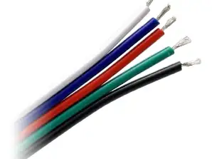 Câble pour bandes LED RGBW. 5x0,35mm2. 25m