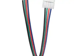 LED RGB Connector 10mm. Single-sided. with cable