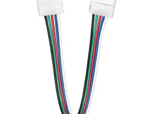 LED RGBW connector 12mm. double-sided. with cable