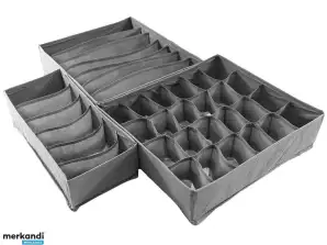 AG126G Organizer für Wäsche Set 3 Stück