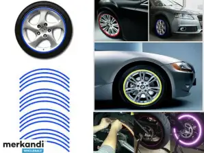 AG555A Reflecterende stickers voor wielen / Blauw