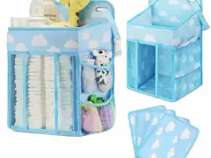AG637B Organizer für das Kinderbett blau