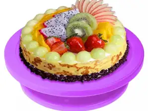 AG649F Rotating Tray for Decoration Purple