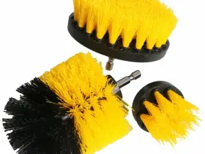 AG671 Ensemble de 3 brosses pour perceuse