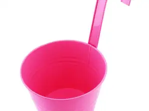 AG691K Erkélyes virágcserép 16 cm rózsaszín