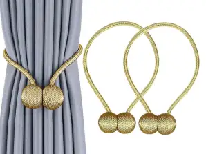 AG701C Gardinenklammer gold 2 Stück