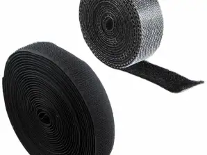 AG736B Fita de velcro organizadora 1m preta