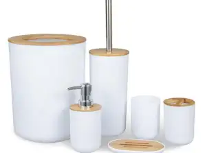 AG740A Ensemble de salle de bain 6 pièces blanc