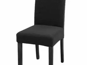 AG864 Housse de chaise noire