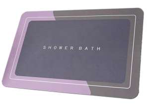 AG947B Badematte 40x60 grau-lila