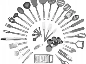 AG949A Küchenutensilien Set 40 Teile     grau