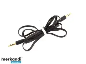 AK292A Plak kabel jack 3.5mm 1m zwart