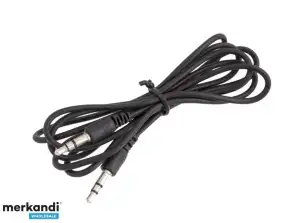 AK293A Audio kabel jack 3,5mm 1m zwart