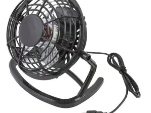 AK35C stāvošais ventilators usb melnam