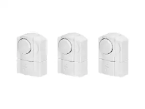Set Mini-Alarmanlagen für Fenster und Türen. 3 Stück. batteriebetrieben