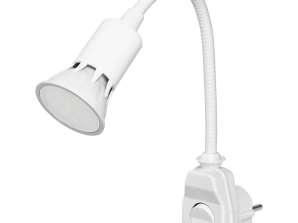 Pistokevalo LED-polttimolla. Valkoinen