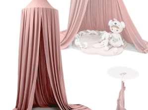 Canopy curtain hanging teepee tent pink