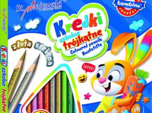 BAMBINO Dreieckige Schulmalstifte 24 Farben