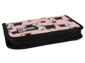 BAMBINO astuccio doppio lembo cani rosa