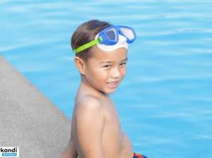 BESTWAY 22011 Brille Tauch Schwimmmaske Blau 3