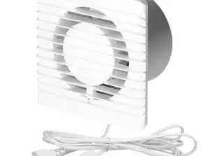 Ventilateur de salle de bain 125mm - Câble avec interrupteur