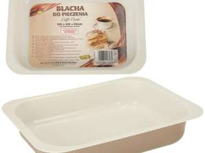 Teglia tortiera goffrata 29cm x 22cm x 6cm marrone
