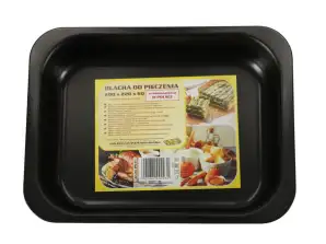 Backblech Kuchenform universal 29cm x 22cm x 6cm schwarz