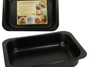 Teglia tortiera universale 29cm x 22cm x 6cm nero