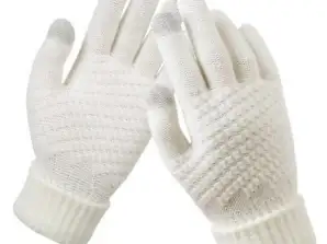 BQ19O Beige Winter Gloves