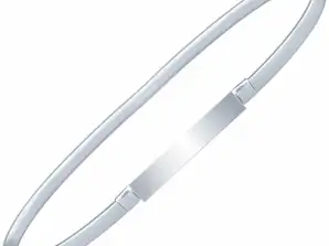 BQ53B Elastischer Gürtel 70 cm silber