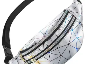 BQ58A Silver Waist Bag