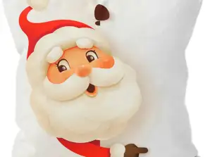 BQ68C Kissenbezug Weihnachtsmann