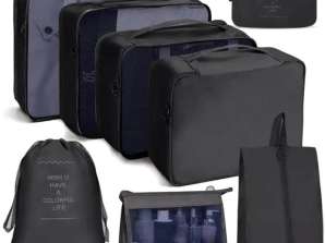 BQ73 Reiseorganizer 8 Stück schwarz