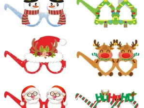 BQ89 Christmas Paper Glasses