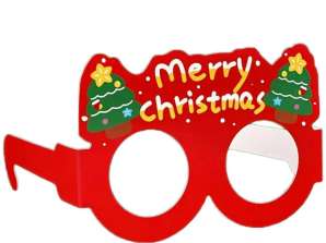 BQ89A Lunettes de Noël en papier pour enfants
