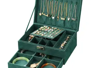 CA7 Smykker Organizer Box Grønn