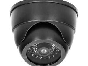 Faux caméra de surveillance avec infrarouge CCTV. Fonctionne sur batterie. MINI