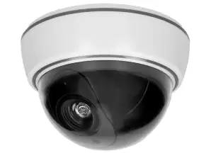 Attrap dome overvåkningskamera CCTV, batteridrevet