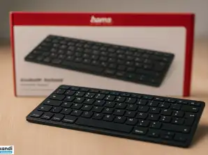 23 pcs Hama Clavier Bluetooth KEY4ALL X510, Sans fil, Clavier mince, Allemand, En gros Stock restant