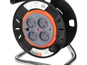 Aufrollkasten IP20 4x2P Z 16A 230V. H05RR F 3x1.5mm2. 25m