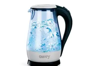 CR 1251 witte glazen waterkoker 1,7 l