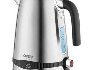 CR 1291 Vattenkokare i metall 1,7 l med LCD-skärm och temperaturkontroll